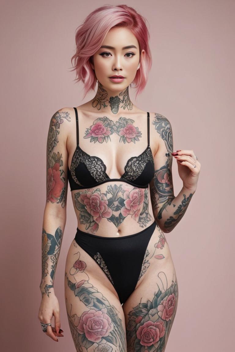 Photify AI prompt preview for Full Body Tattoo pack - 240 - 2025-07-05T18:40:10.008Z