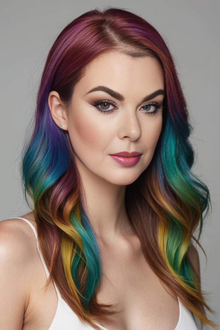 Photify AI prompt preview for Rainbow Haired Beauty pack - 240 - 2025-05-31T00:19:18.181Z