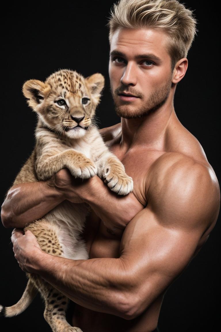 Photify AI prompt preview for Man Holding A Cub pack - 240 - 2025-05-14T05:41:16.673Z