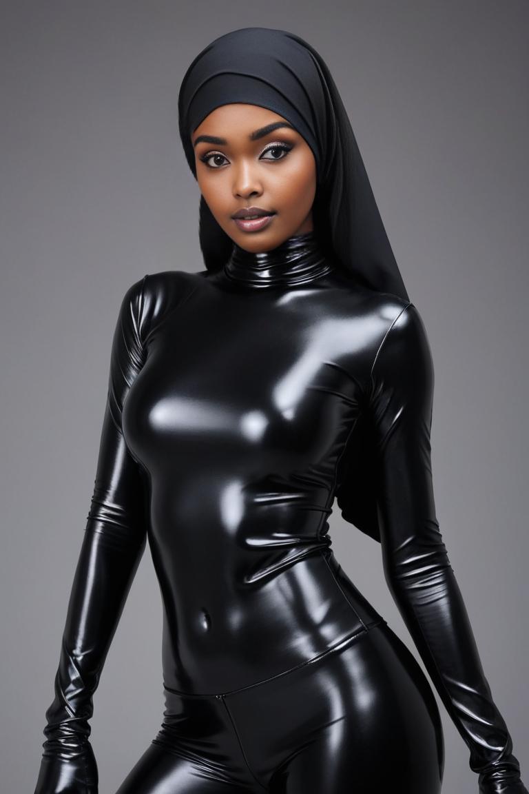 Photify AI prompt preview for Latex Hijab pack - 240 - 2025-04-26T21:47:00.758Z