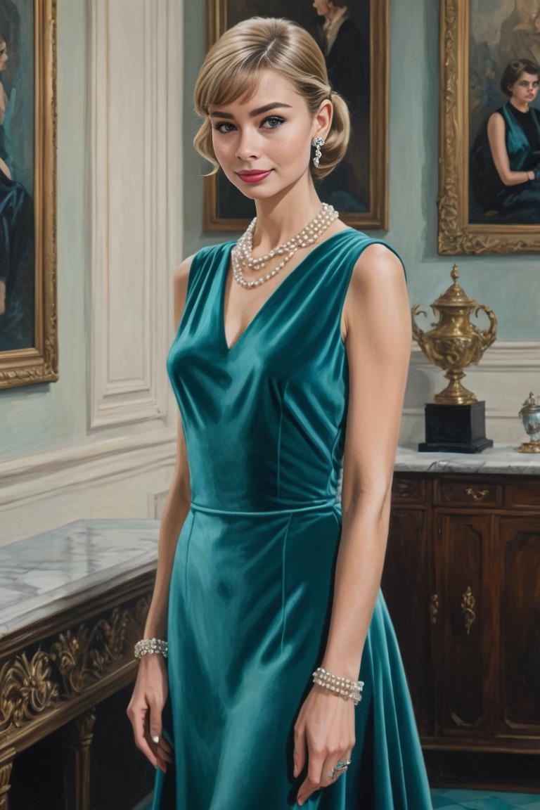 Photify AI prompt preview for Audrey Hepburn 📽️ pack - 240 - 2025-04-26T17:45:26.916Z