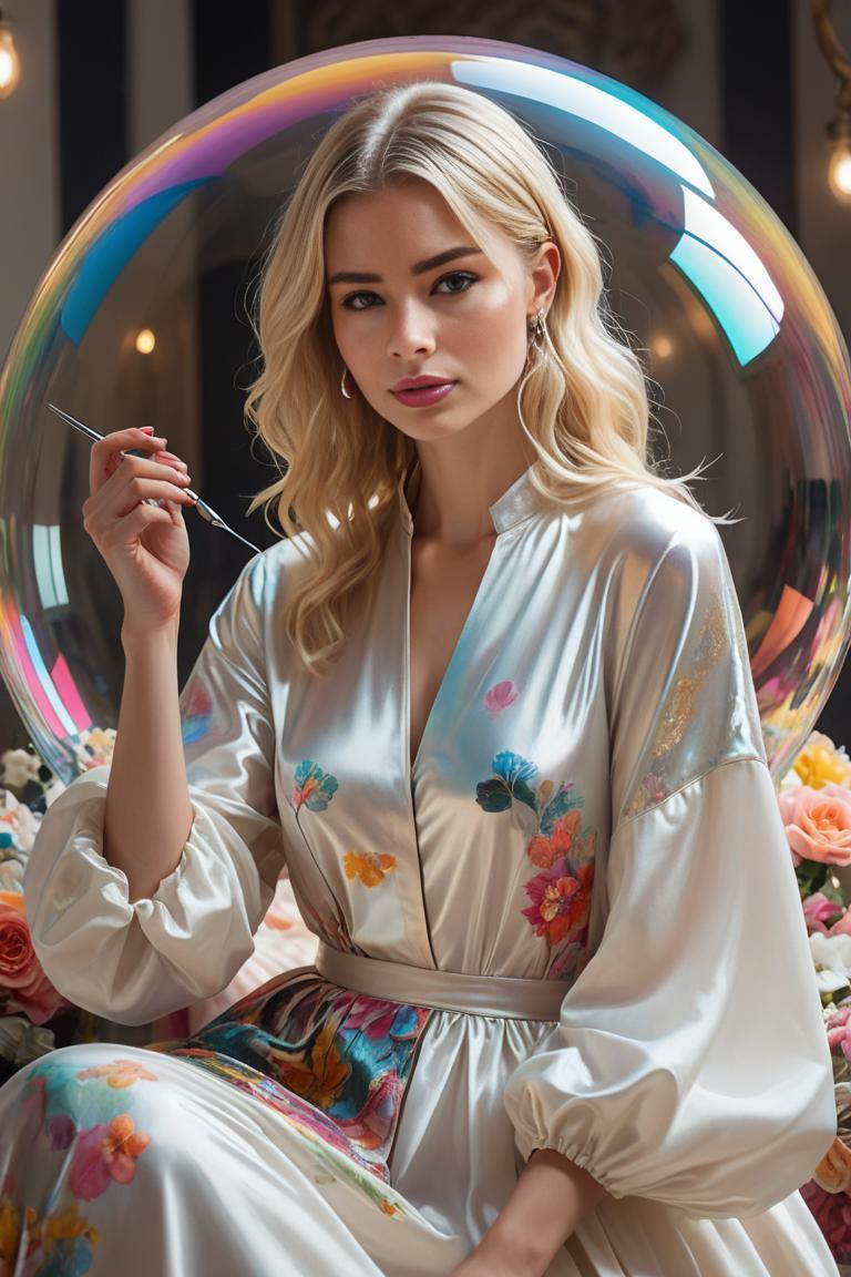 Photify AI prompt preview for Bubble Couture pack - 240 - 2025-05-21T14:36:58.302Z