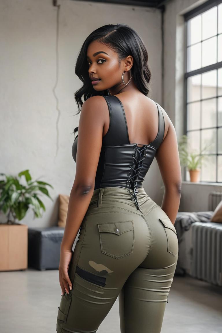 Photify AI prompt preview for Military Outfit Back View pack - 240 - 2025-05-31T00:28:30.106Z