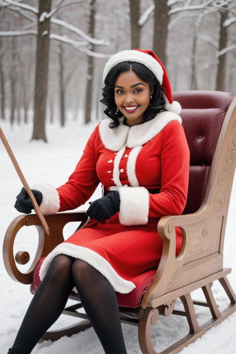 Photify AI prompt preview for Modern Mrs. Claus pack - 240 - 2025-12-04T20:18:17.984Z