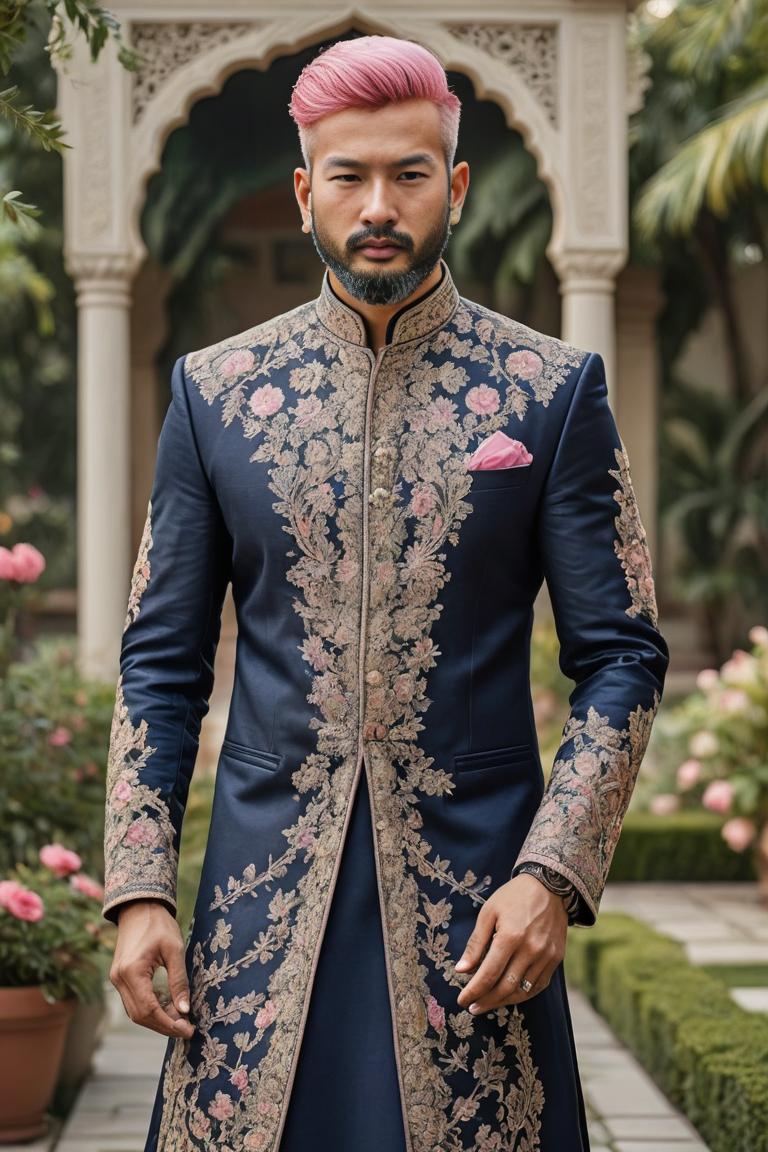 Photify AI prompt preview for Regal Men's Sherwani pack - 240 - 2025-05-09T05:28:50.352Z