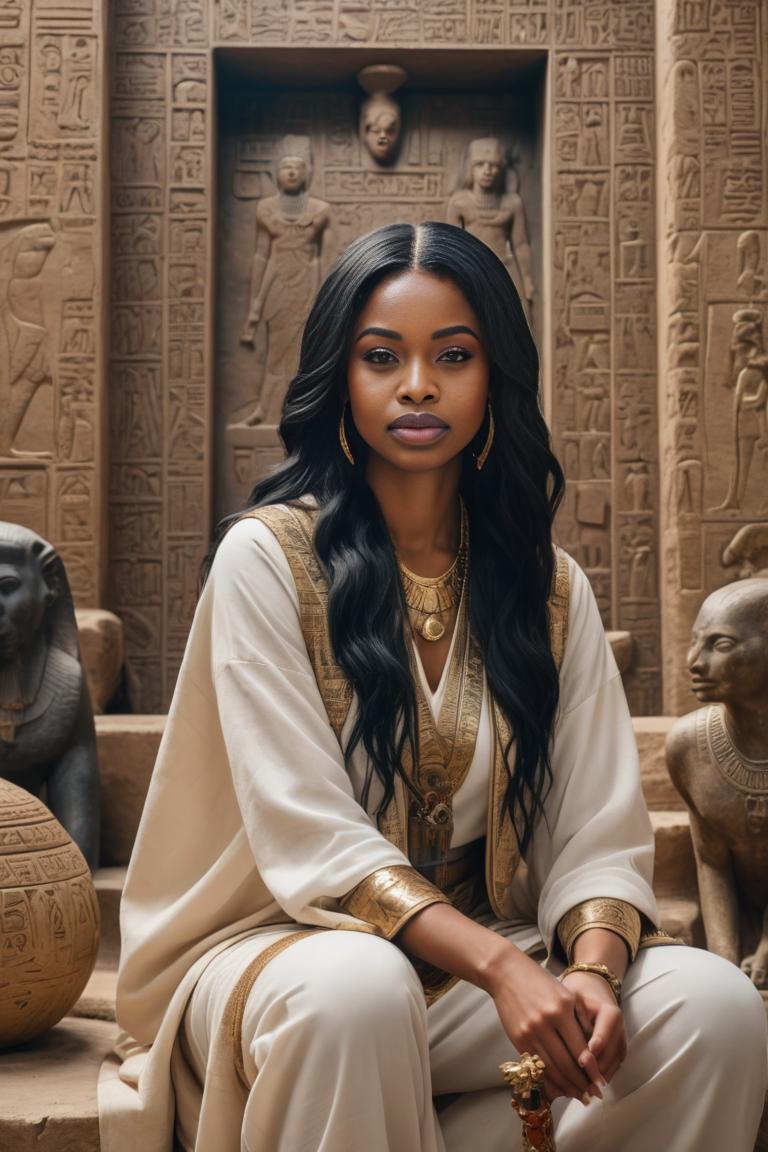Photify AI prompt preview for Egyptian Diva pack - 240 - 2025-06-02T21:02:42.259Z