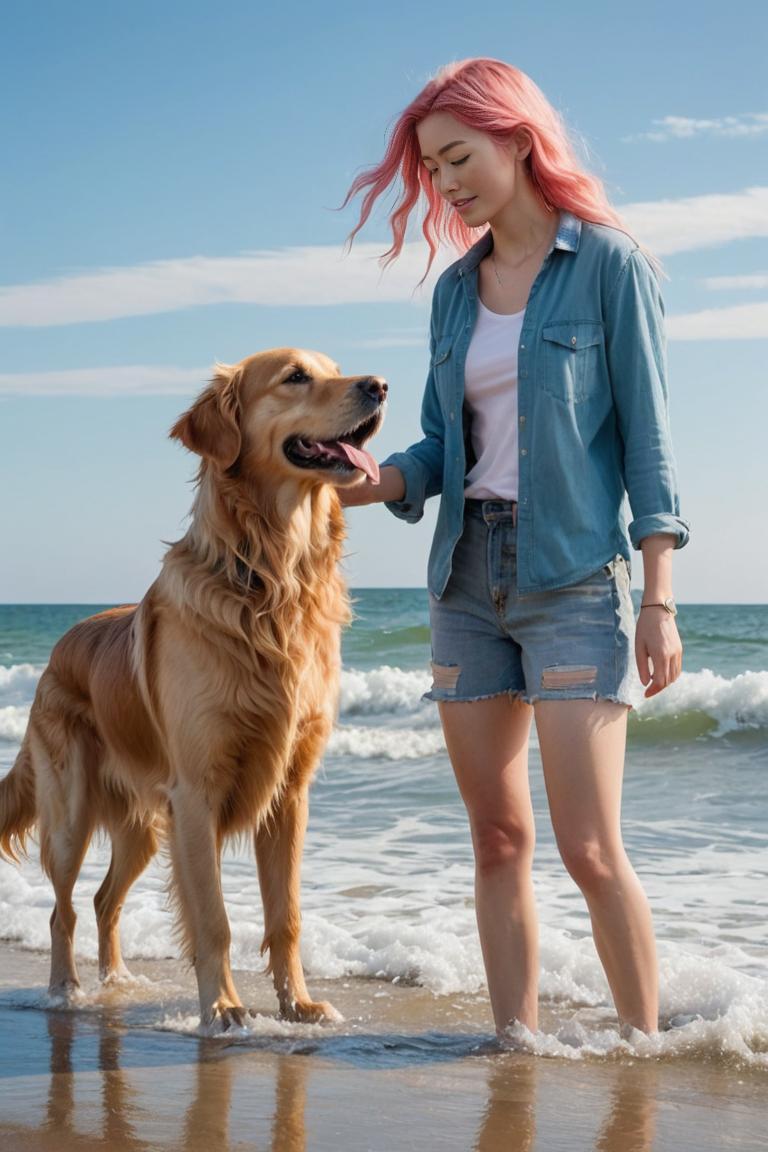 Photify AI prompt preview for Beach Day With Buddy pack - 240 - 2025-05-30T23:42:23.548Z