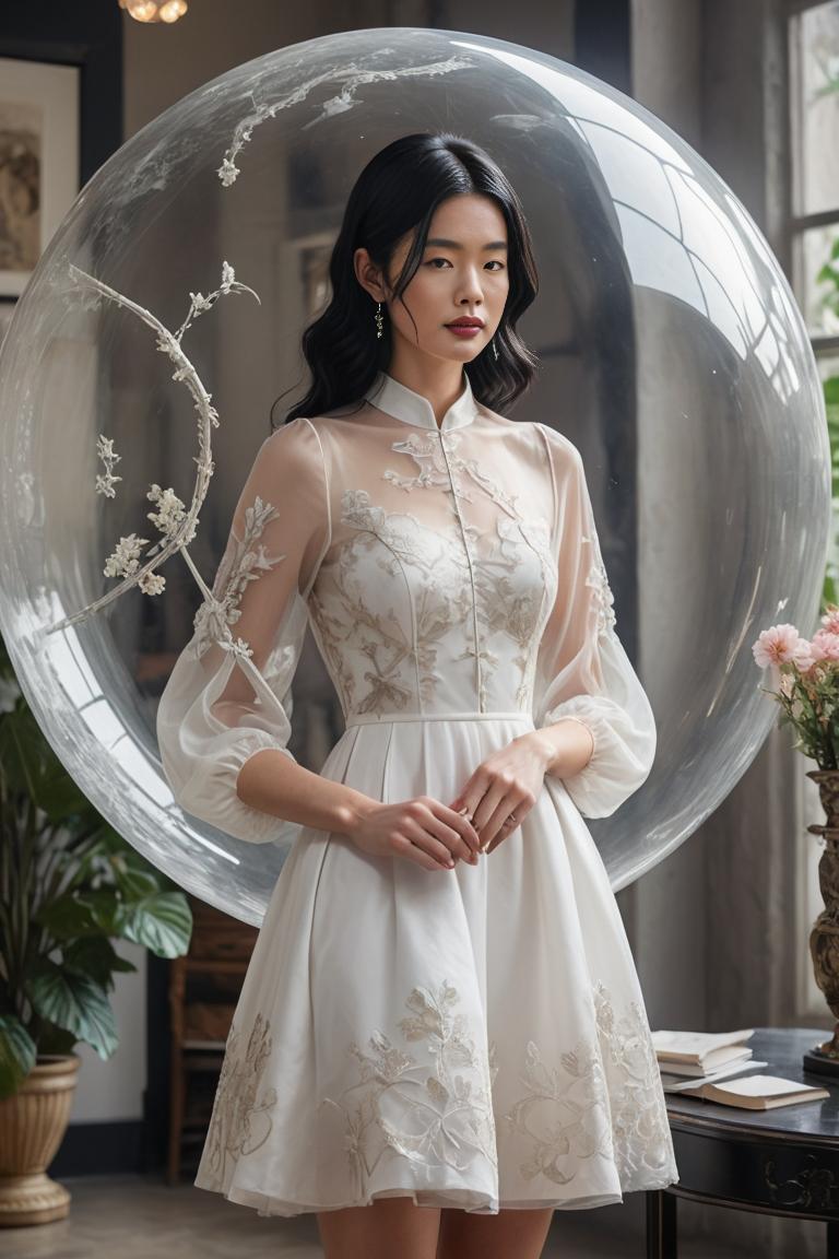 Photify AI prompt preview for Bubble Couture pack - 240 - 2025-05-21T14:36:58.302Z
