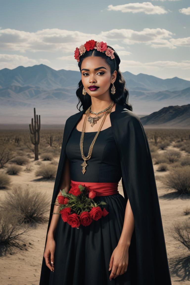 Photify AI prompt preview for Dracula And Frida Kahlo 🏵️🌃 pack - 240 - 2025-05-30T23:49:41.871Z