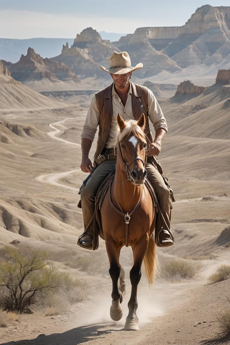 Photify AI prompt preview for Wild West Cowboy pack - 240 - 2025-05-09T07:59:22.050Z