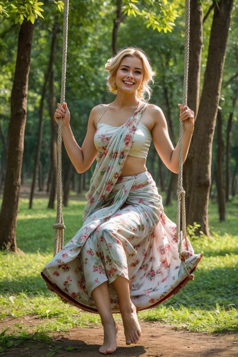 Photify AI prompt preview for Swinging In Saree pack - 240 - 2025-05-30T23:38:44.816Z
