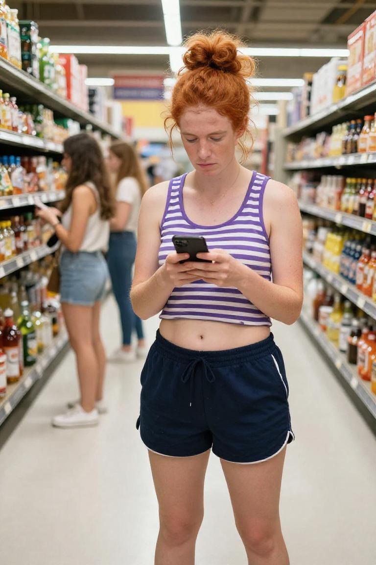 Photify AI prompt preview for Grocery Day Selfies pack - 240 - 2026-08-25T09:08:07.711Z