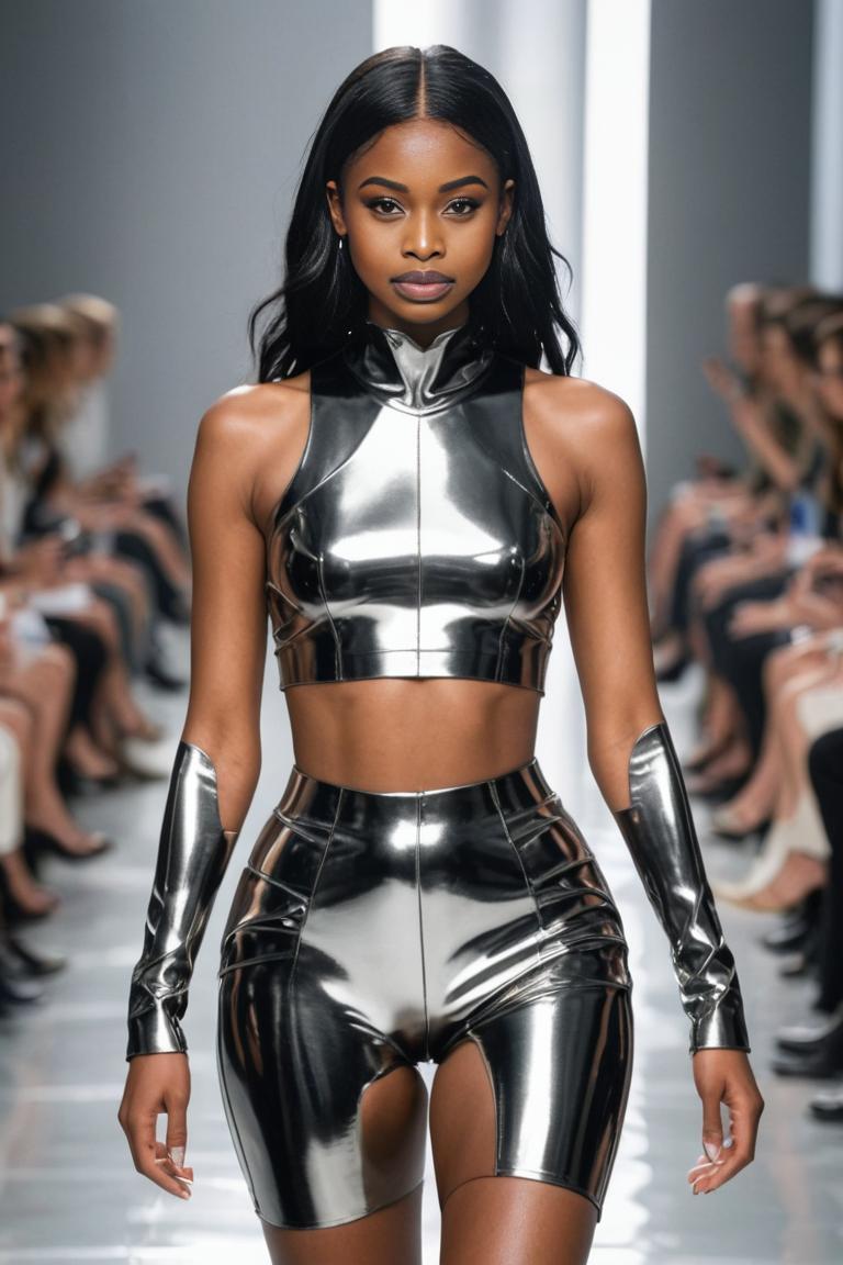 Photify AI prompt preview for Futuristic Runway pack - 240 - 2025-04-18T19:19:56.825Z