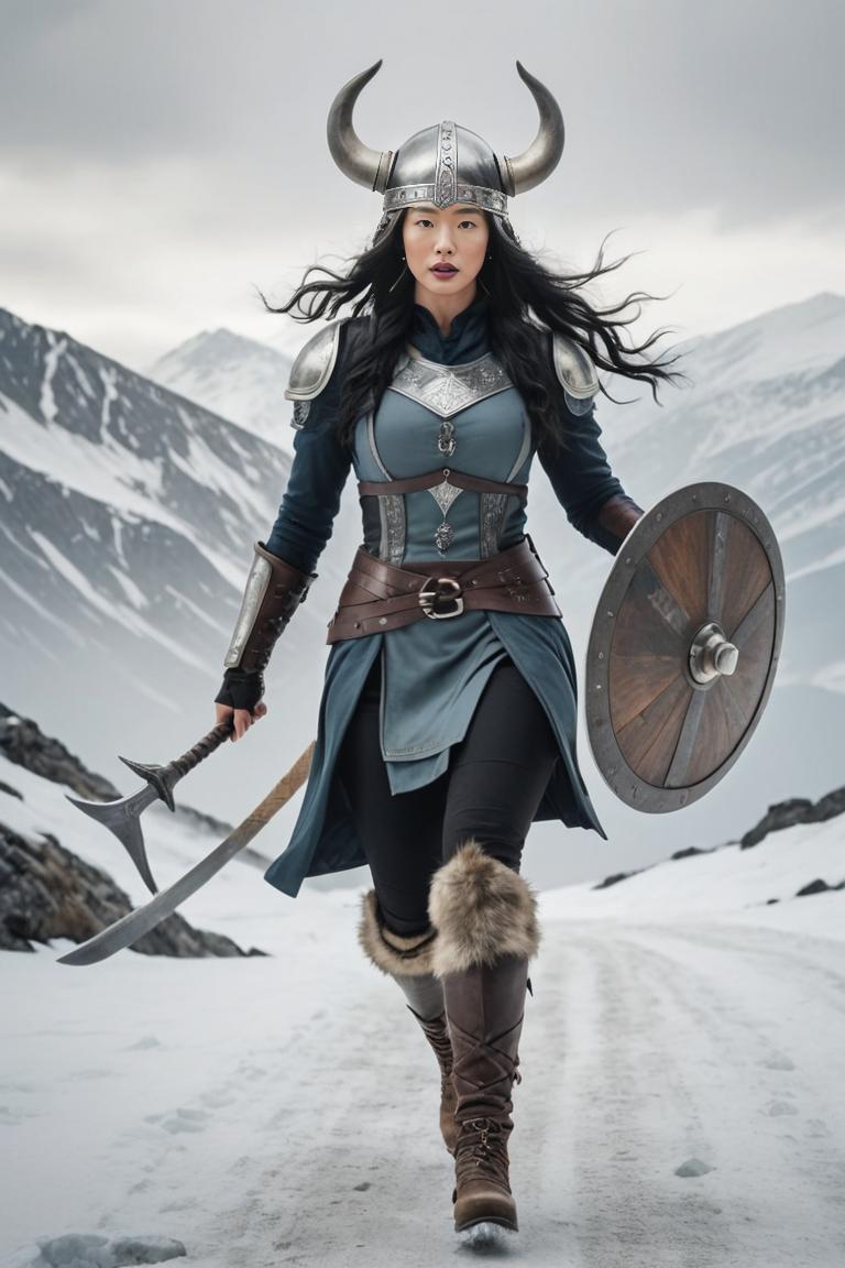 Photify AI prompt preview for Viking Warrior Queens pack - 240 - 2025-04-24T16:02:34.101Z