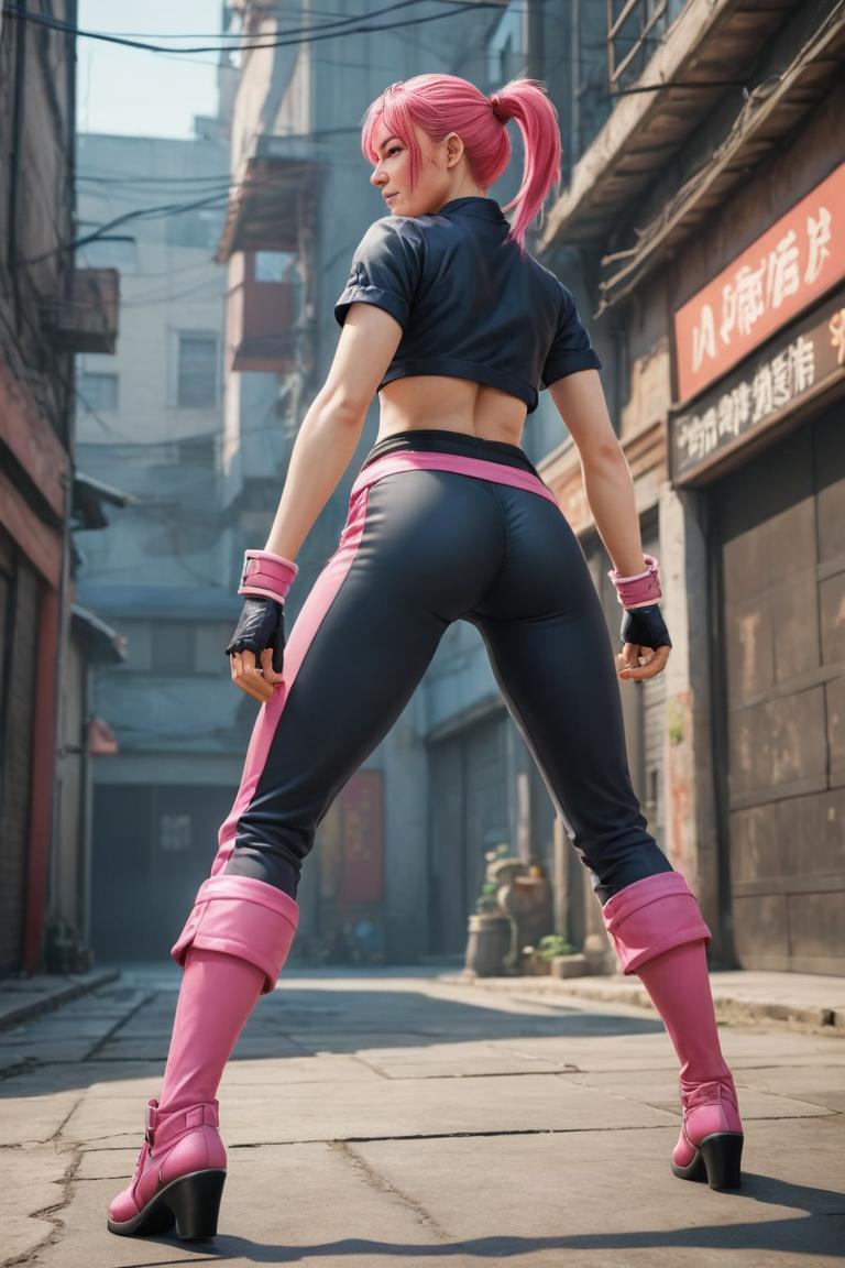 Photify AI prompt preview for Street Fighter (female) pack - 240 - 2025-05-09T06:05:16.616Z