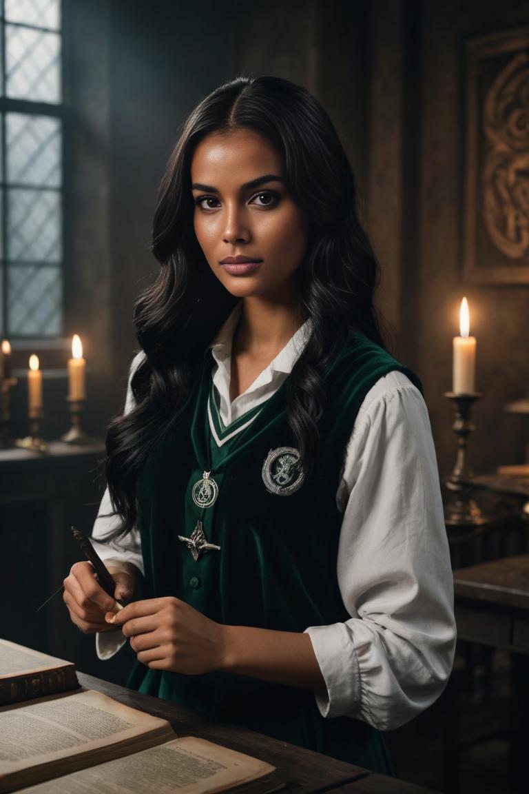 Photify AI prompt preview for Slytherin Students pack - 240 - 2025-05-31T00:06:06.199Z