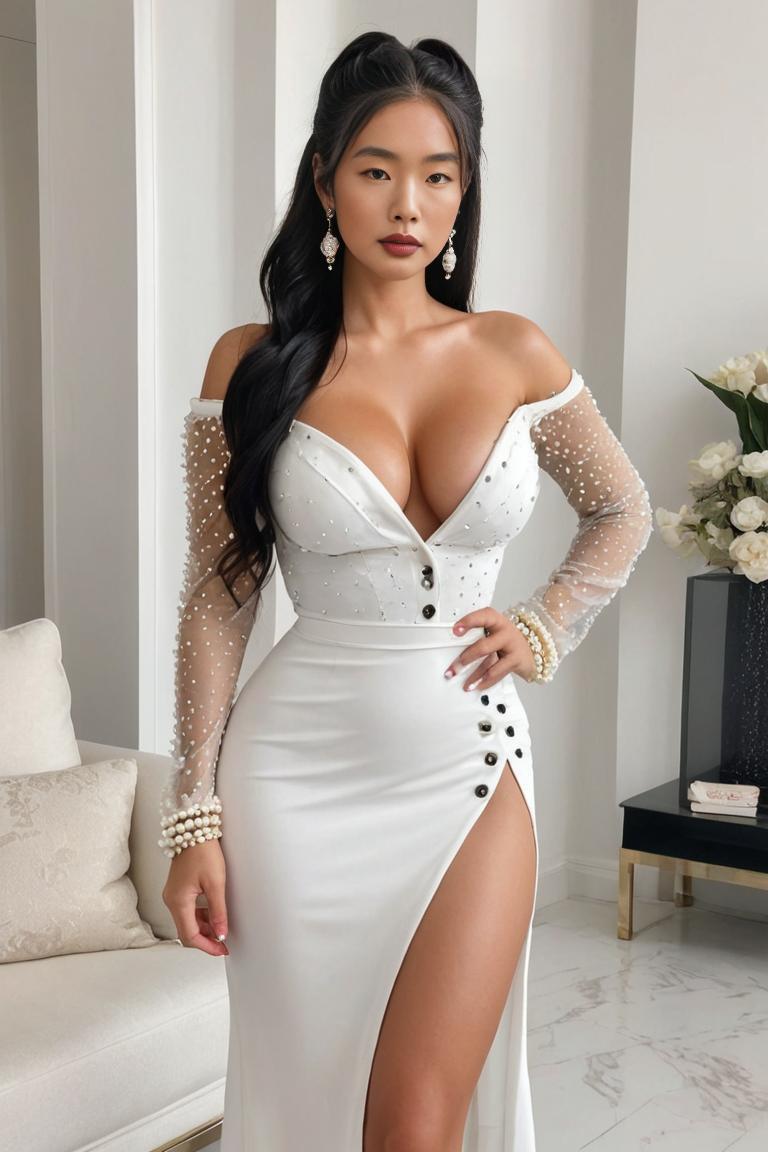 Photify AI prompt preview for Very Tight White Dress pack - 240 - 2025-04-24T16:43:29.276Z