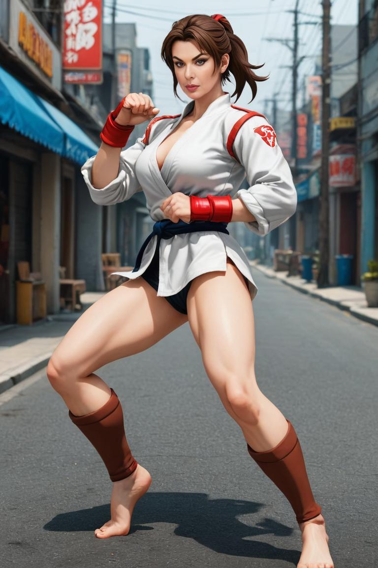 Photify AI prompt preview for Street Fighter (female) pack - 240 - 2025-05-09T06:05:16.616Z