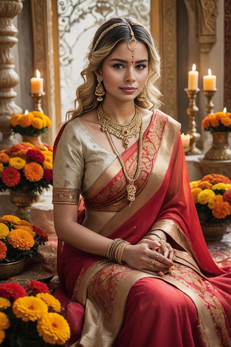 Photify AI prompt preview for Indian Bridal Elegance pack - 240 - 2025-04-19T10:50:56.397Z