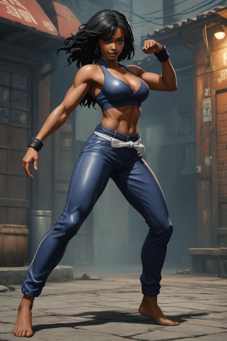 Photify AI prompt preview for Street Fighter (female) pack - 240 - 2025-05-09T06:05:16.616Z