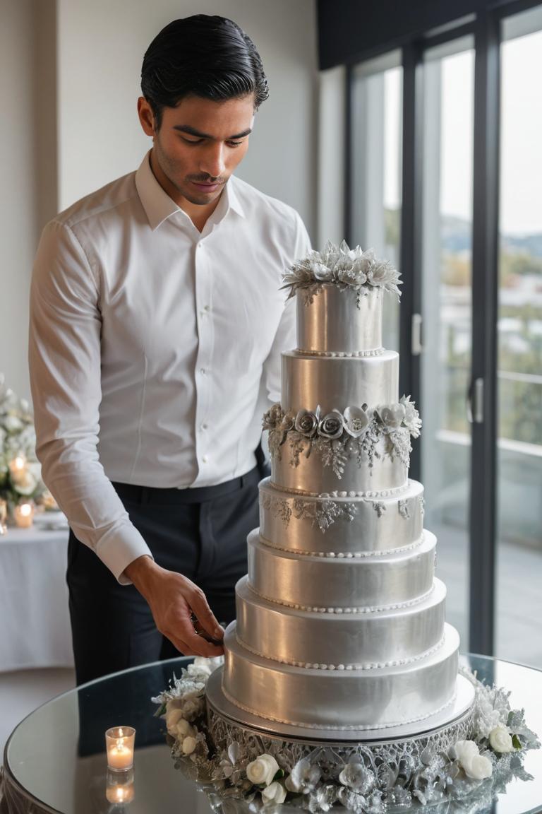 Photify AI prompt preview for Silver Wedding Magic pack - 240 - 2025-10-30T18:41:25.963Z