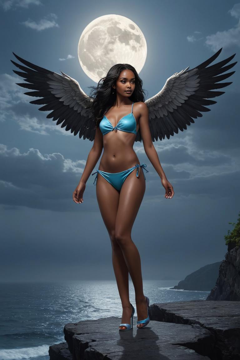 Photify AI prompt preview for Hawk Girl pack - 240 - 2025-05-09T05:21:49.609Z