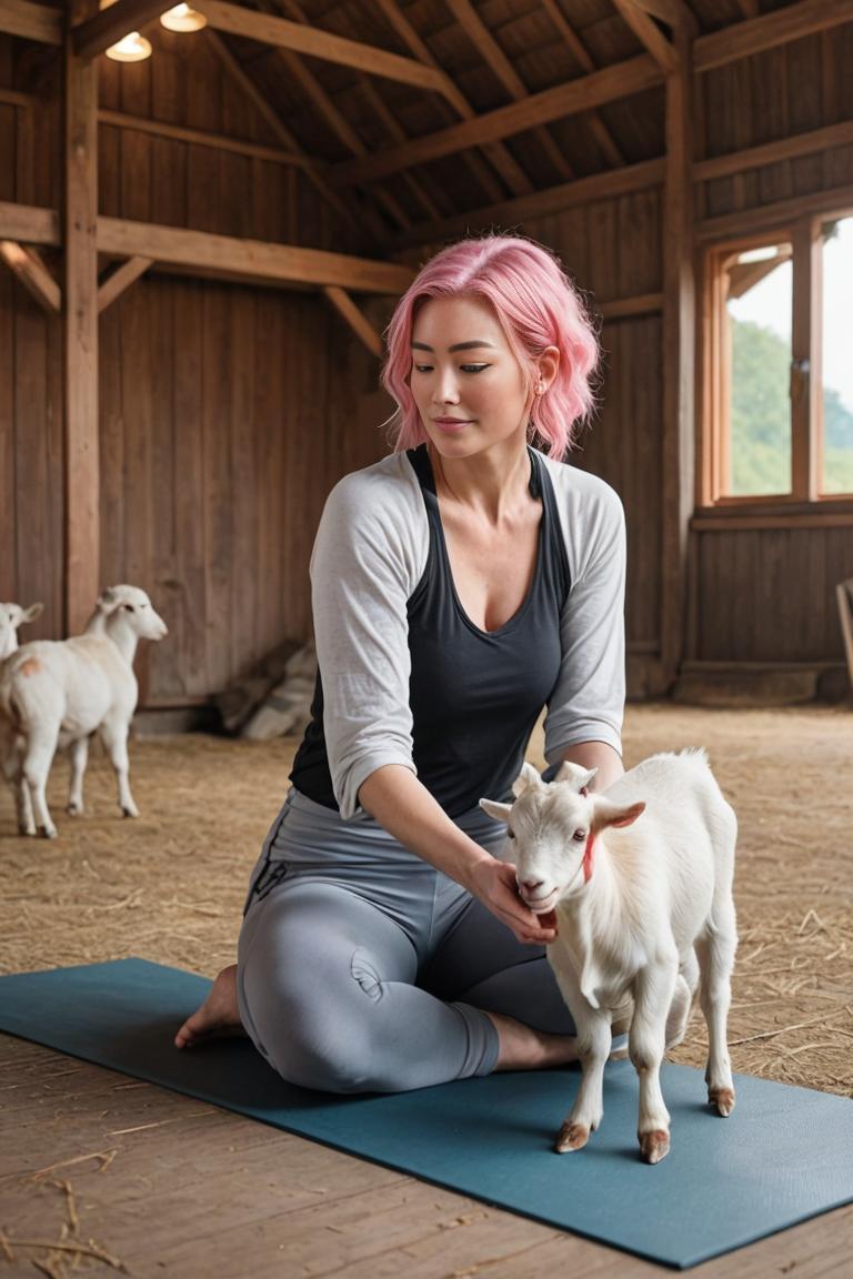 Photify AI prompt preview for Goat Yoga Fun pack - 240 - 2025-06-21T11:08:46.556Z