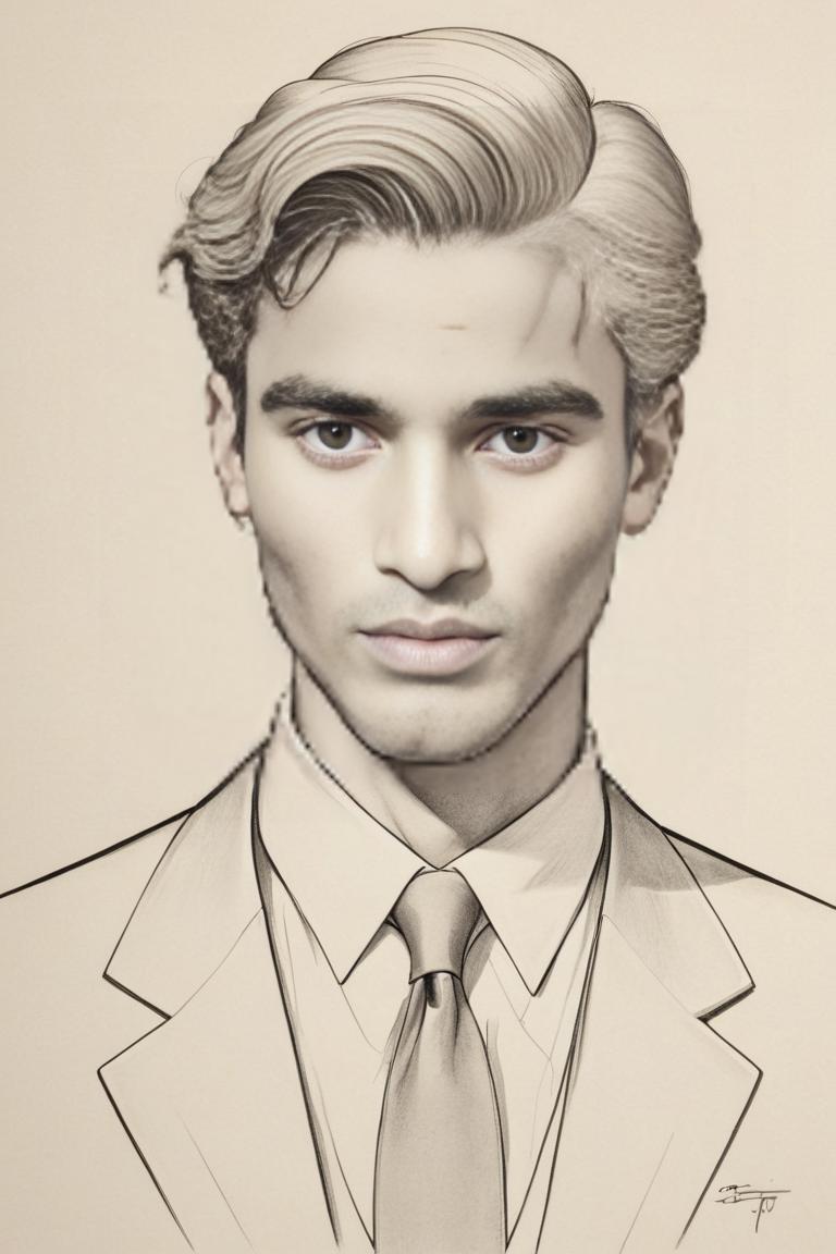 Photify AI prompt preview for Man Pencil Drawing pack - 240 - 2025-04-26T21:21:58.833Z