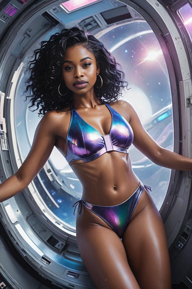 Photify AI prompt preview for Galactic Diva pack - 240 - 2025-05-23T05:10:52.656Z