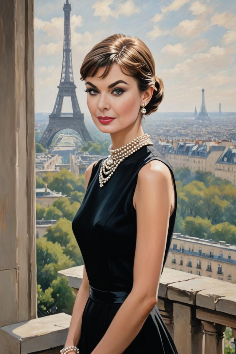 Photify AI prompt preview for Audrey Hepburn 📽️ pack - 240 - 2025-04-26T17:45:26.916Z