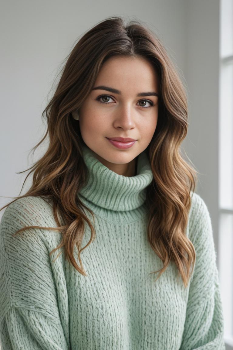 Photify AI prompt preview for Mint Turtleneck pack - 240 - 2025-04-29T23:49:29.863Z