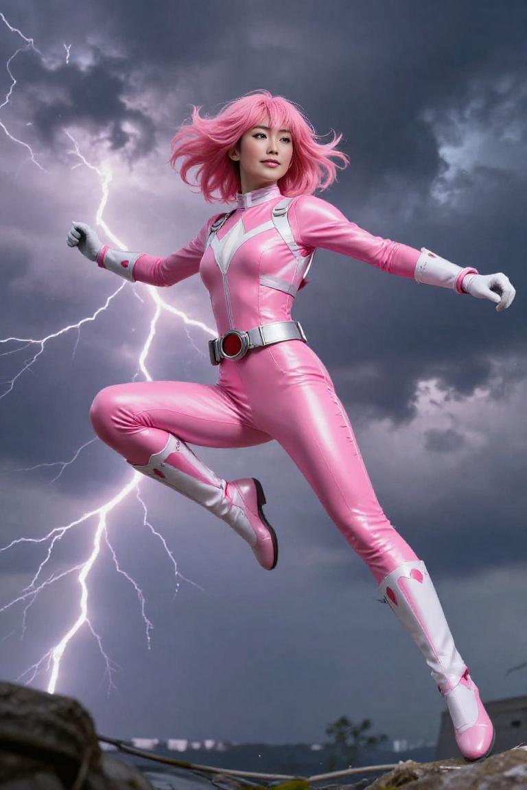 Photify AI prompt preview for Pink Ranger Vibes pack - 240 - 2026-03-01T13:42:51.051Z