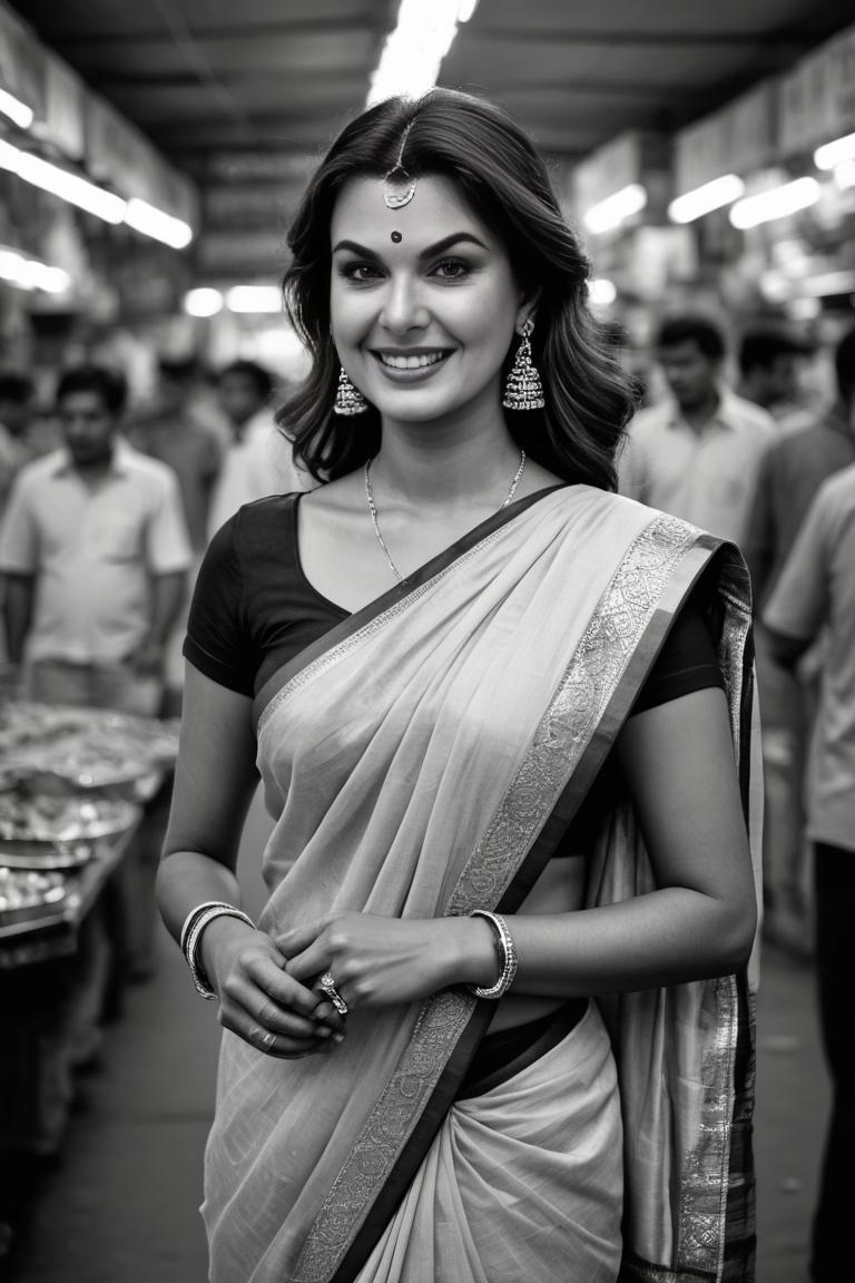 Photify AI prompt preview for B & W Saree Photoshoot pack - 240 - 2025-05-31T00:01:00.560Z