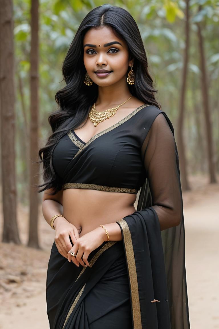 Photify AI prompt preview for Black Sarees pack - 240 - 2025-05-09T07:58:19.565Z