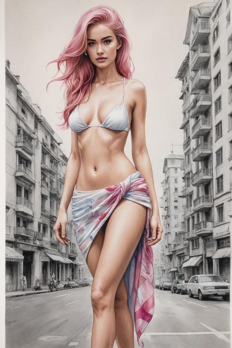 Photify AI prompt preview for Sketch Girl pack - 240 - 2025-05-31T00:08:06.107Z