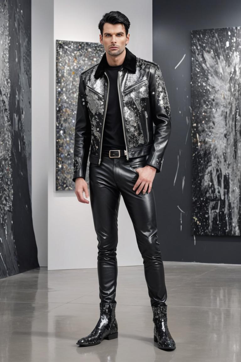 Photify AI prompt preview for Glam Rock Fashion pack - 240 - 2025-05-31T00:33:40.436Z