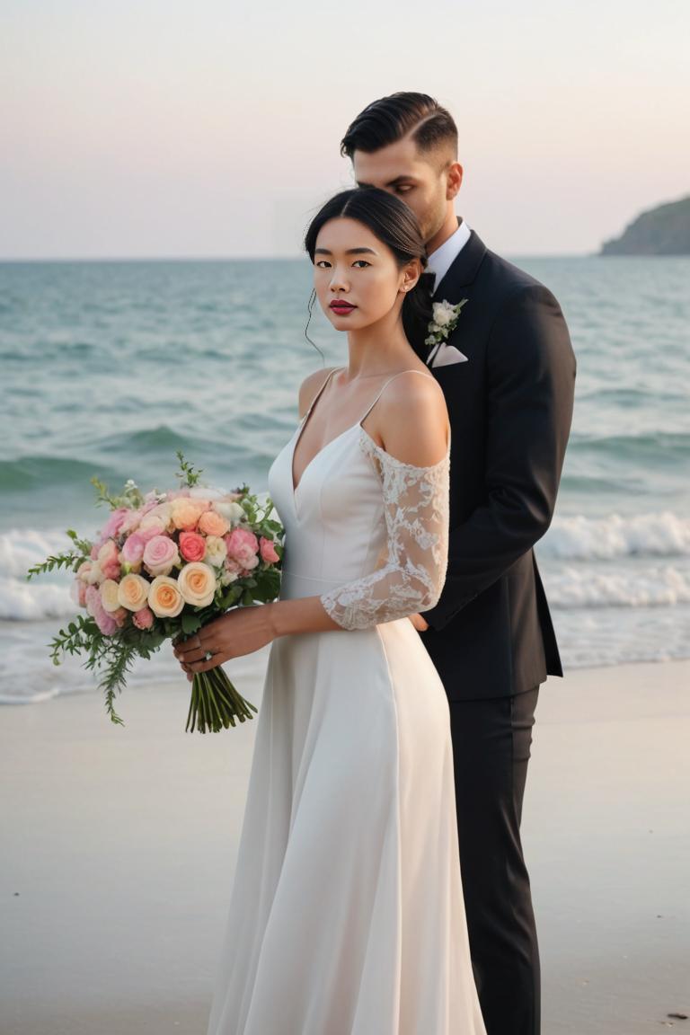 Photify AI prompt preview for Beach Wedding pack - 240 - 2025-06-13T07:25:08.989Z