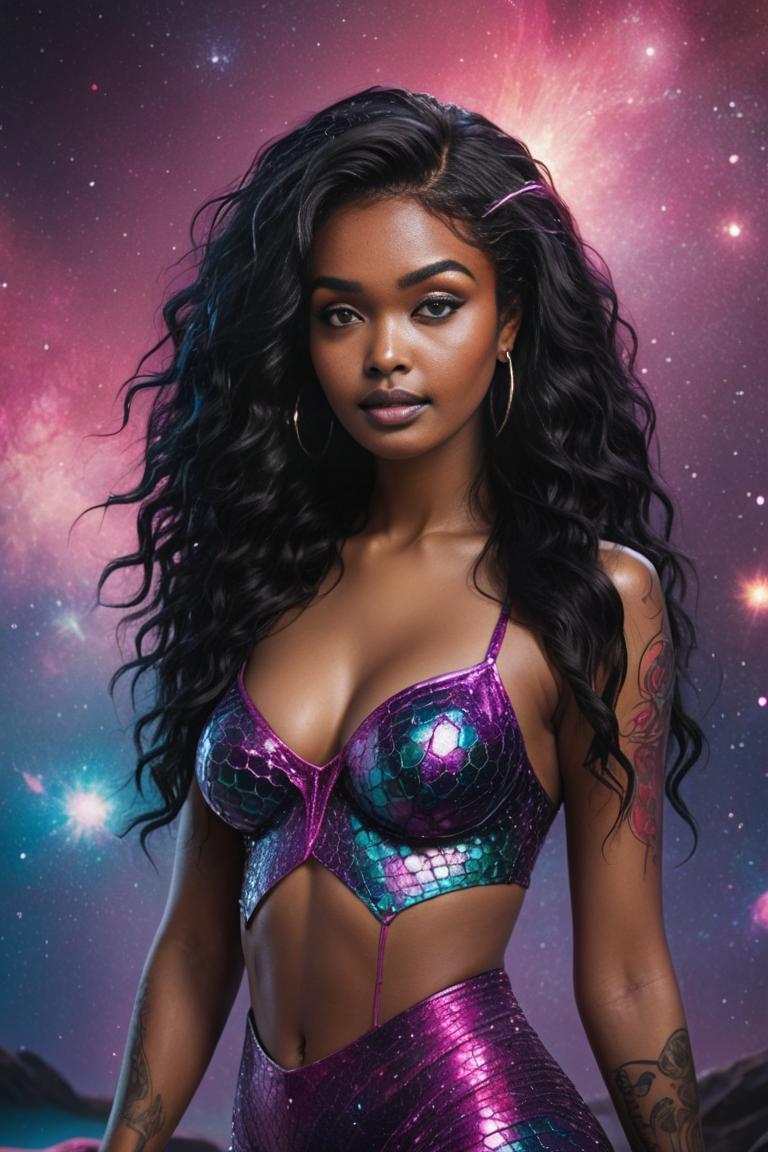 Photify AI prompt preview for Cosmic Comic Mermaid pack - 240 - 2025-10-06T06:36:32.657Z