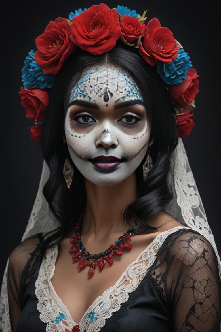 Photify AI prompt preview for Sugar Skull Visions pack - 240 - 2025-09-28T03:42:38.852Z