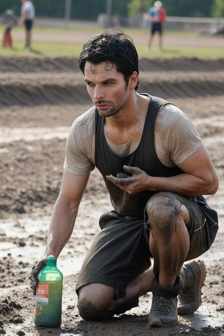 Photify AI prompt preview for Mud Race Moments pack - 240 - 2025-05-09T07:36:21.188Z