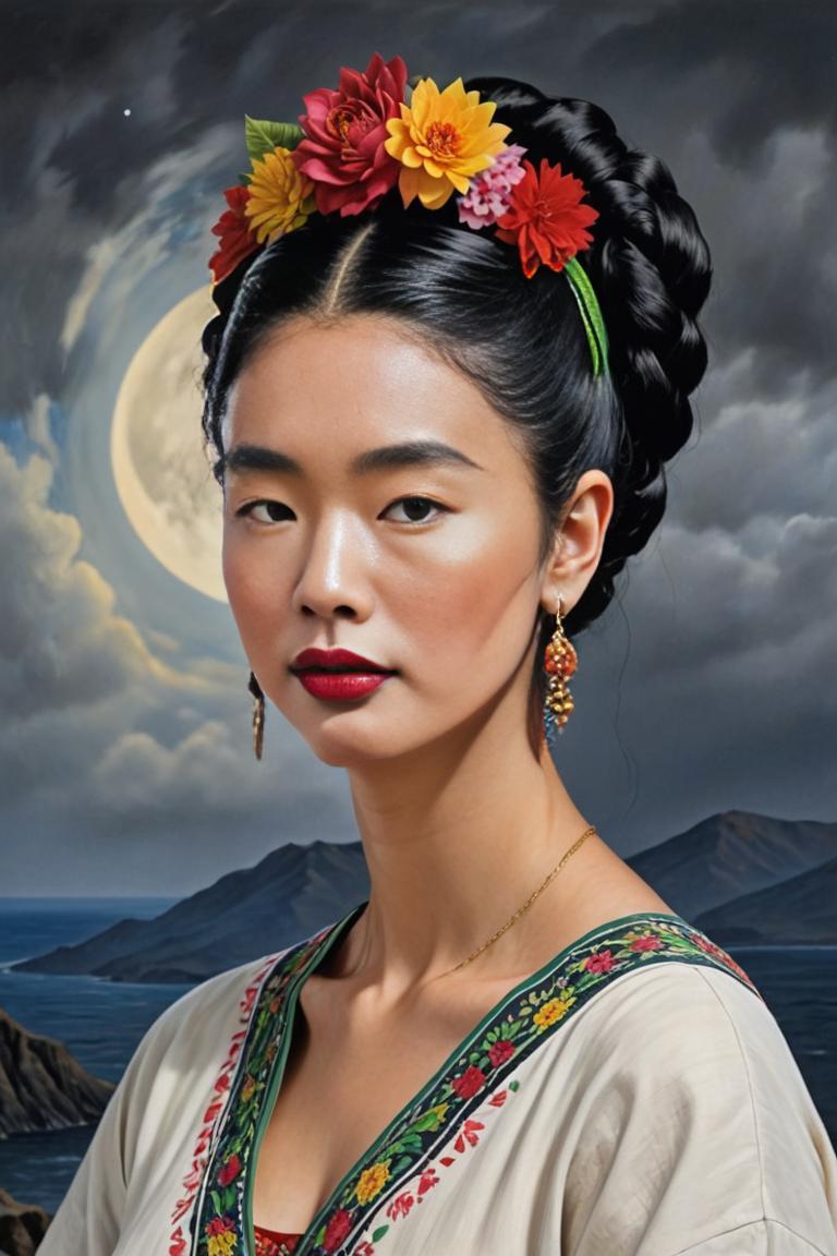 Photify AI prompt preview for Frida Kahlo In Space 🌼☄️🔭 pack - 240 - 2025-05-09T04:36:02.190Z