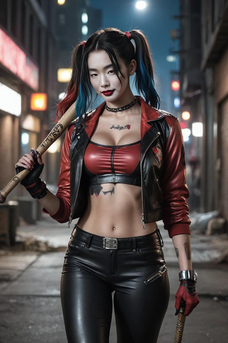 Photify AI prompt preview for Harley Quinn In Gotham pack - 240 - 2025-05-09T04:41:05.517Z
