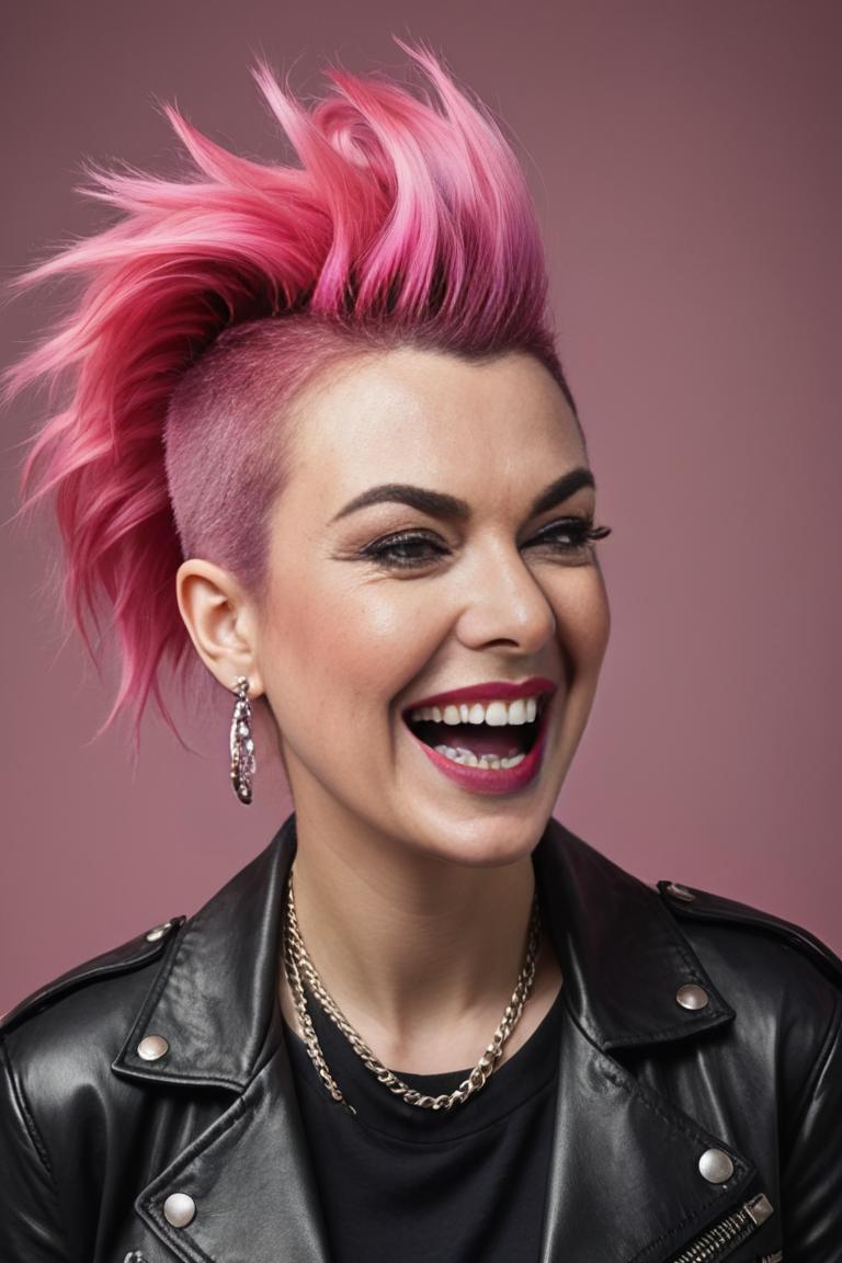 Photify AI prompt preview for Punk Diva In Hot Pink pack - 240 - 2025-04-28T02:52:22.874Z