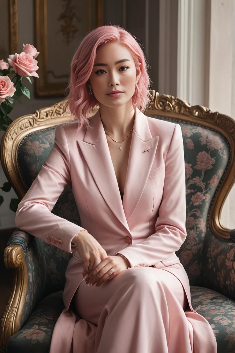 Photify AI prompt preview for Pink Suit pack - 240 - 2025-05-01T00:06:37.980Z