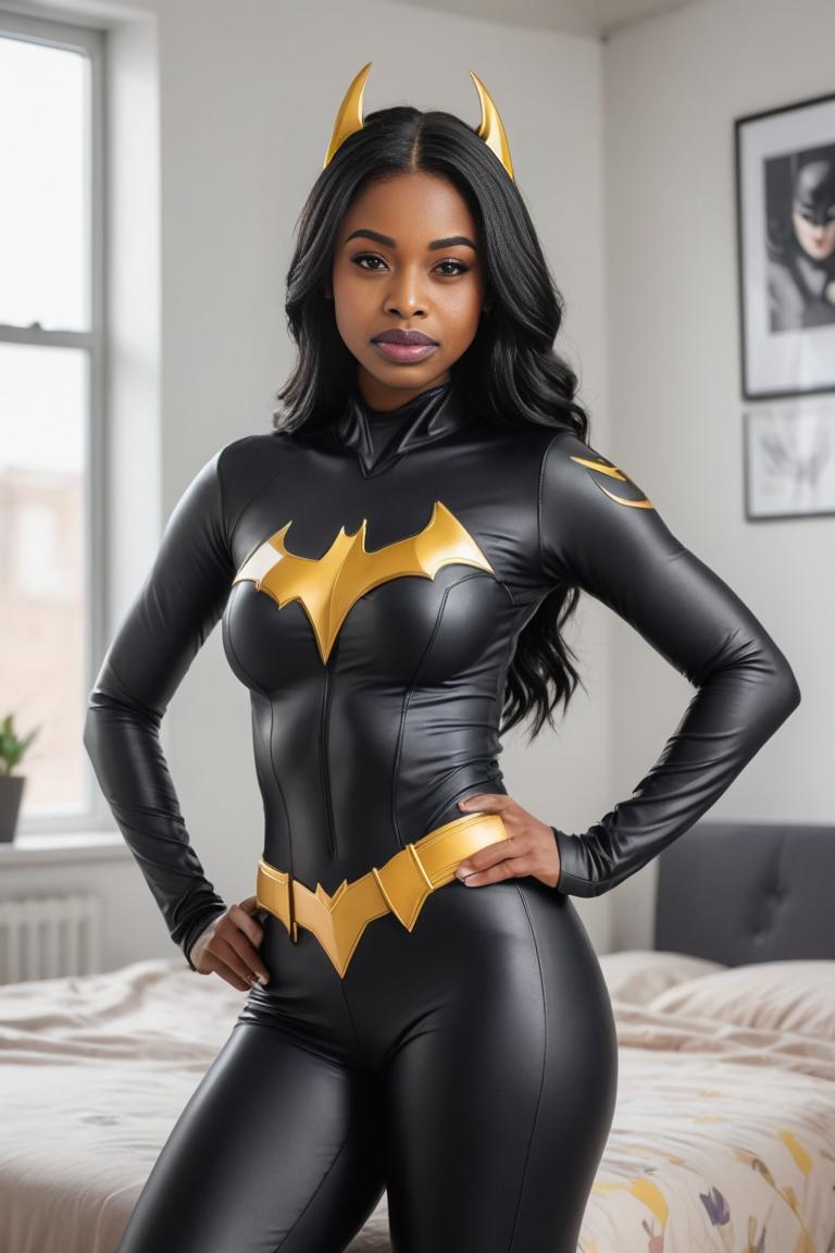 Photify AI prompt preview for Batgirl Cosplay pack - 240 - 2025-08-23T22:43:06.055Z