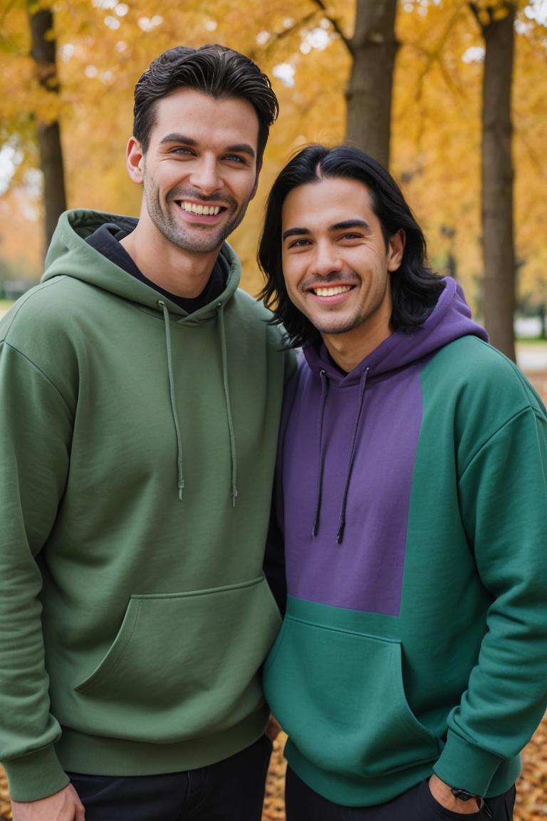 Photify AI prompt preview for Hilarious Hoodie Pair pack - 240 - 2025-12-29T09:09:15.466Z