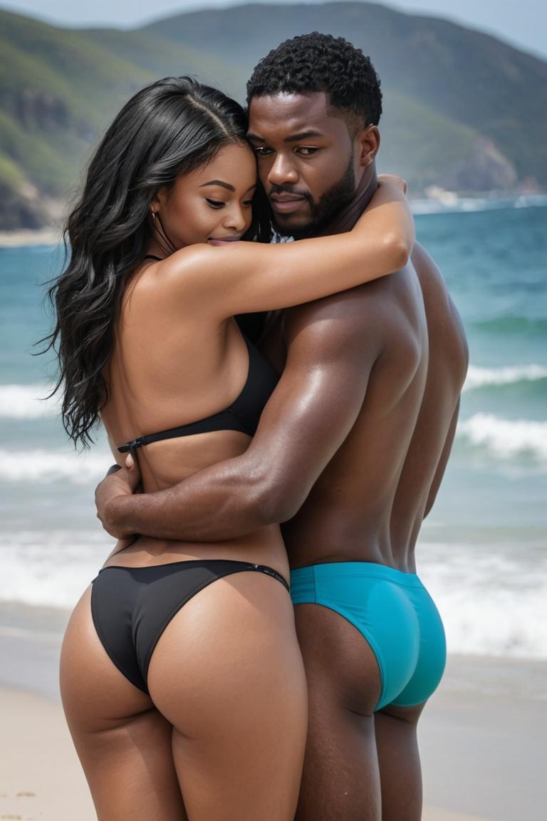 Photify AI prompt preview for Beach Couple pack - 240 - 2025-04-21T10:28:41.786Z