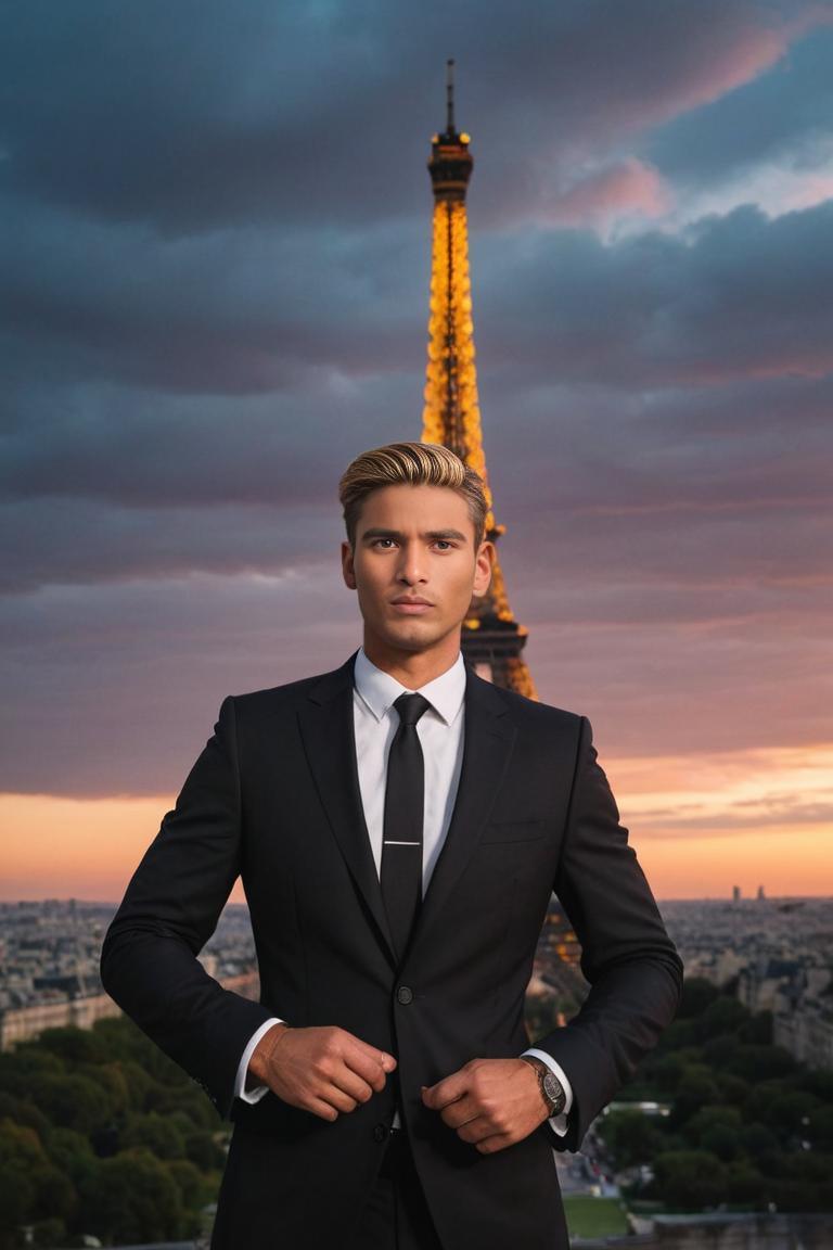 Photify AI prompt preview for Man In Paris pack - 240 - 2025-05-30T23:34:02.954Z