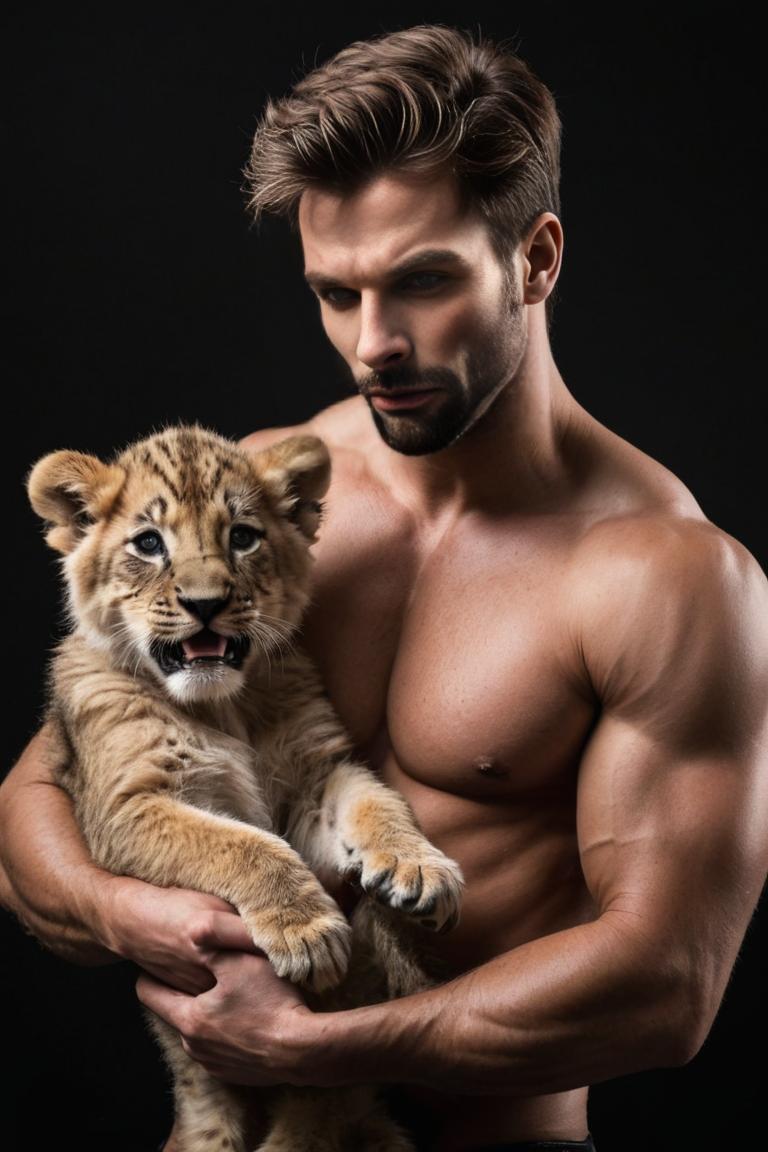 Photify AI prompt preview for Man Holding A Cub pack - 240 - 2025-05-14T05:41:16.673Z