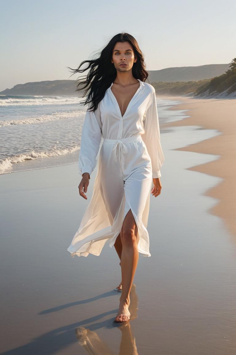 Photify AI prompt preview for Sunset Portraits pack - 240 - 2025-10-01T03:43:53.898Z